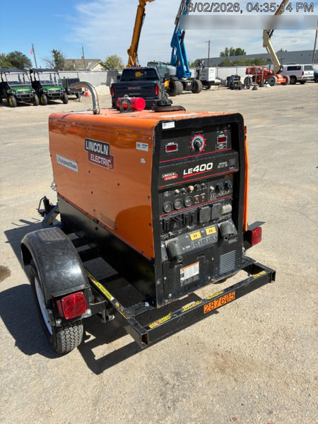 2023 Lincoln Electric LE400 Kubota V1505, Trlr, Cable Rack, Light Kit, ES Decals, T3
