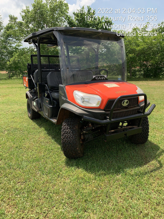 2022 Kubota RTV-X1140W-H Plastic Canopy, Windshield Acrylic Clear, LED Strobe Light, Wire Harness Kit, Back up Alarm