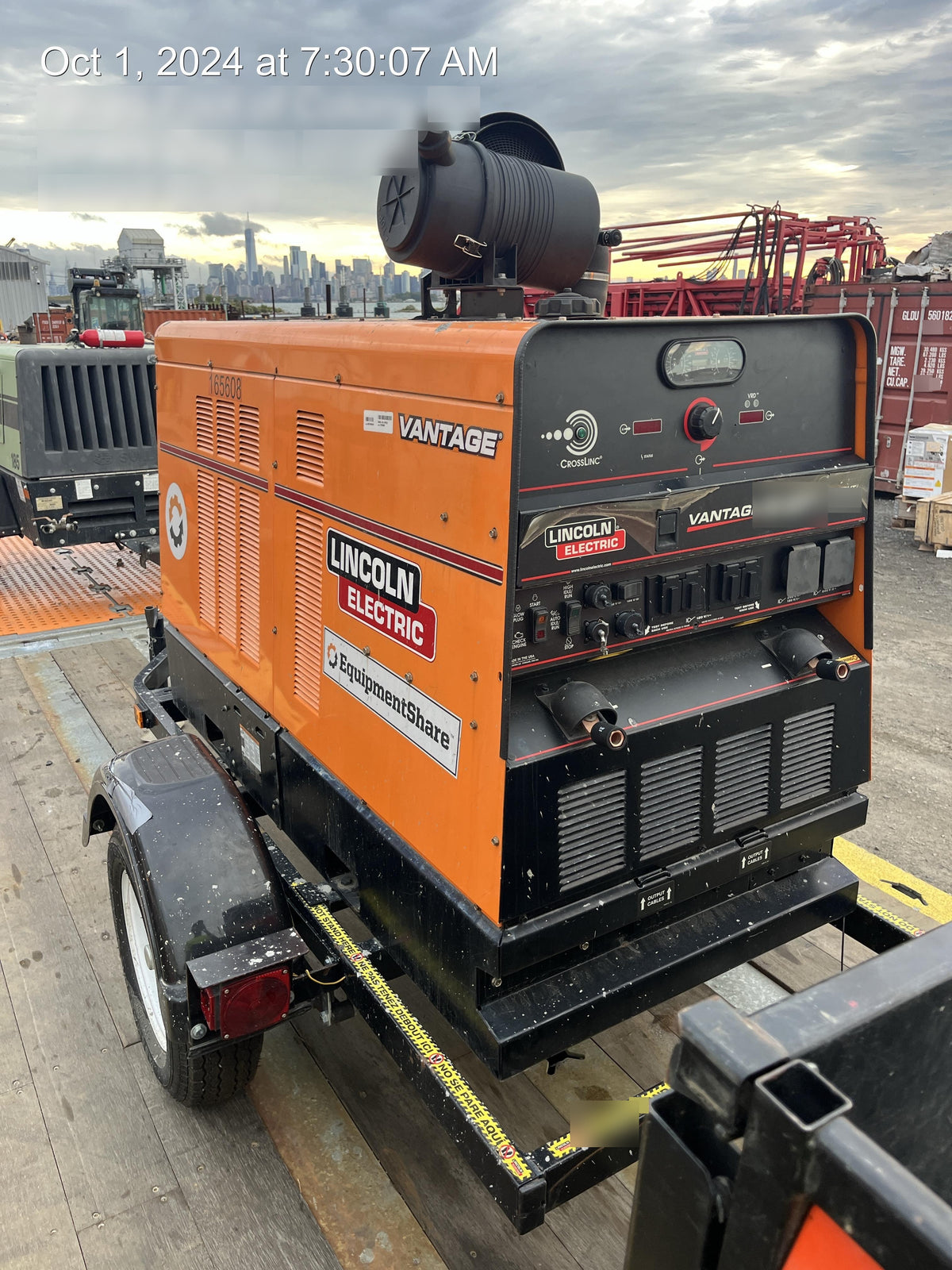 2021 Lincoln Electric Vantage 549X Ready Pak 3, ORANGE (includes trailer, cable rack, fender light kit)
