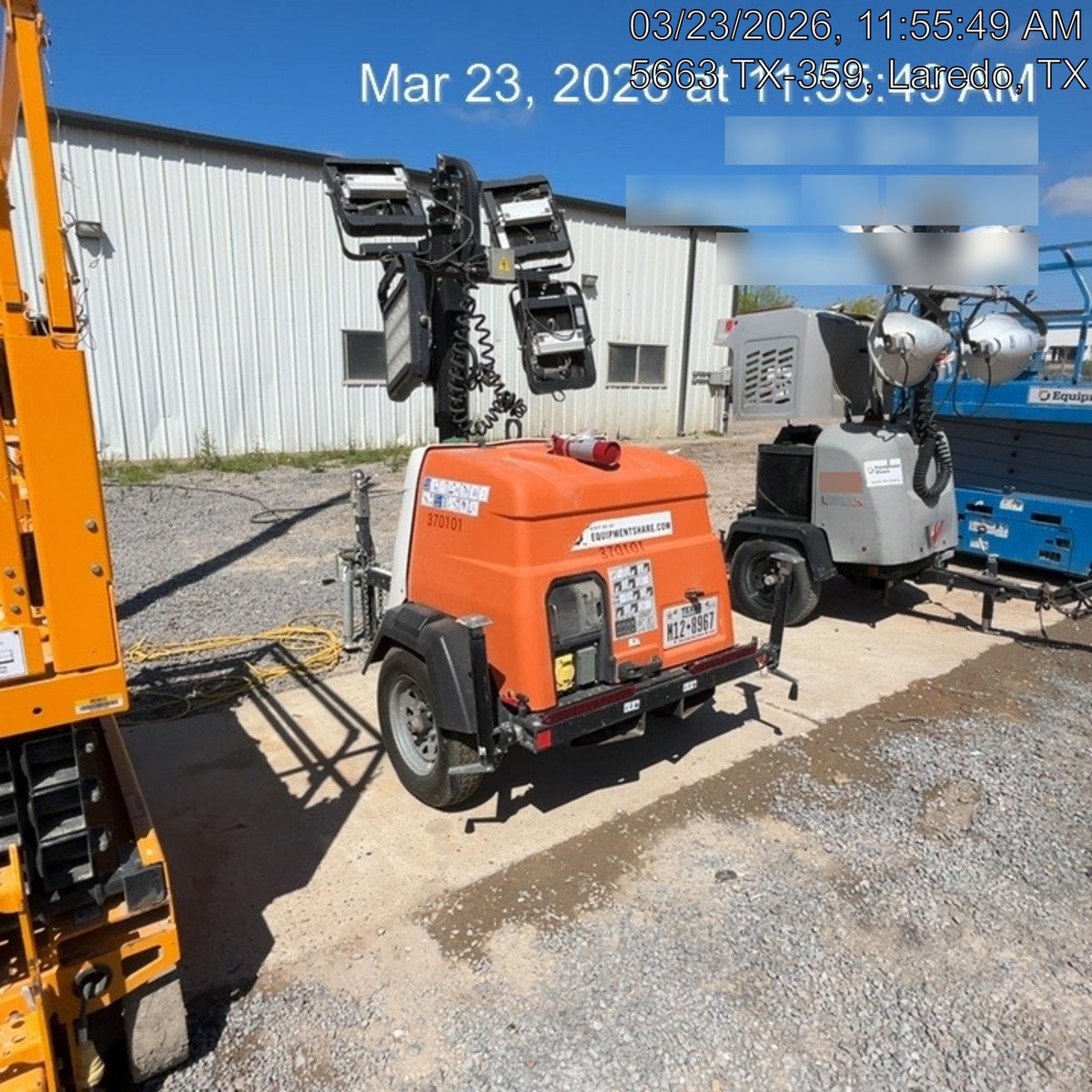 2023 Generac MLT2 Diesel, Flex Switch 120V Input, Powerzone Controller, 
(4) 320W LED Lights, 4kW Generator, 39.9 Gal Fuel Tank, 2" Ball, T3