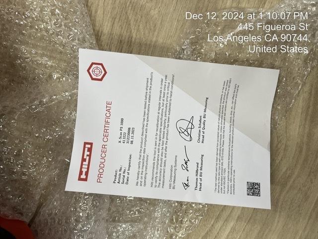 2024 HILTI PS 1000-B