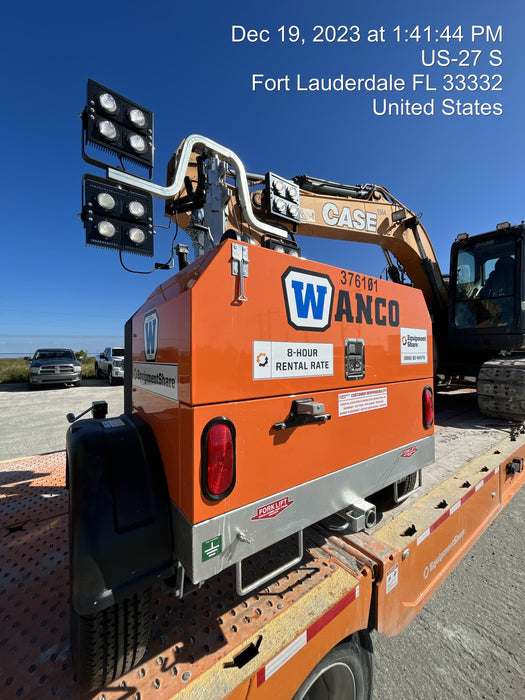 2023 Wanco WLTT-4MM4K Diesel, Deep Sea Controller, Shore Power Plug, Auto Start, (4) 350W LED Floodlights, 4kW Generator, 60 Gal Fuel Tank, 2" Ball, T3