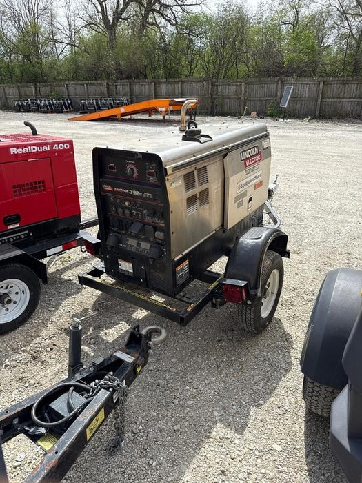 2019 Lincoln Electric Vantage 322 Welder Ready-Pak 3, Two wheel trailer, Fender and Light kit, Cable Rack