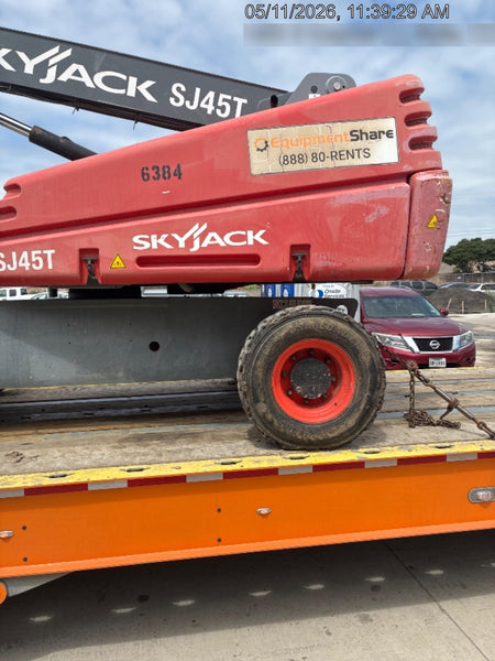 2017 Skyjack SJ45T+ Skyjack 45T, Diesel Engine, Foam Filled Tires,36x96" Platform, Extended Warranty 5yr/5k hr
