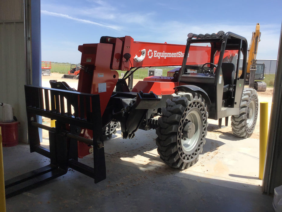 2019 Manitou MTA12042 Canopy, 120 HP , Solid Tires, Work Lights, Lift Hook, Auxiliary Hydraulics 66" Carriage and 60" Forks