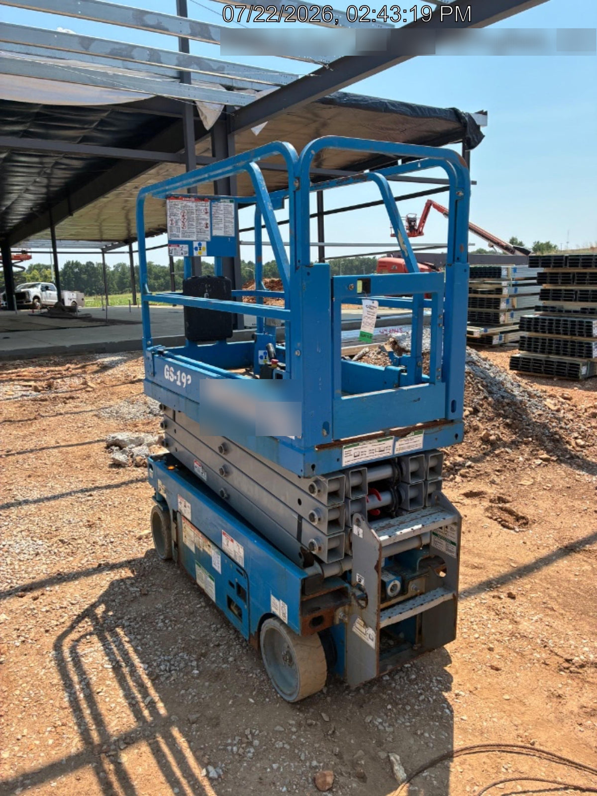 2020 Genie GS-1930 Solid Non Marking Tires, Beacon, Folding rails with half height swing gate