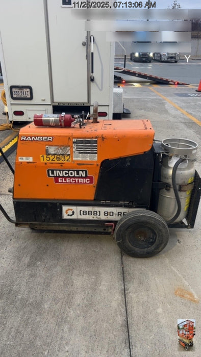 2021 Lincoln Electric Ranger 305 LPG LPG One-Pak (includes undercarriage, tank holder & tank strap) ORANGE