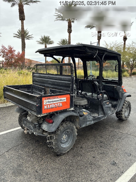2019 Kubota RTV-X1140W-H 4wd Utility Cart, LED Strobe, Windshield Tempered Glass, Plastic Canopy, Wire Harness Kit, Backup Alarm