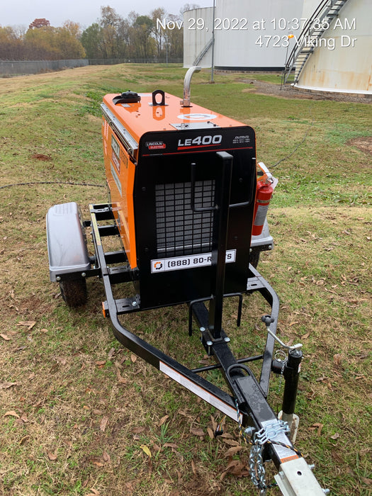 2022 Lincoln Electric LE400 Kubota V1505, Trlr, Cable Rack, Light Kit, ES Decals, T3