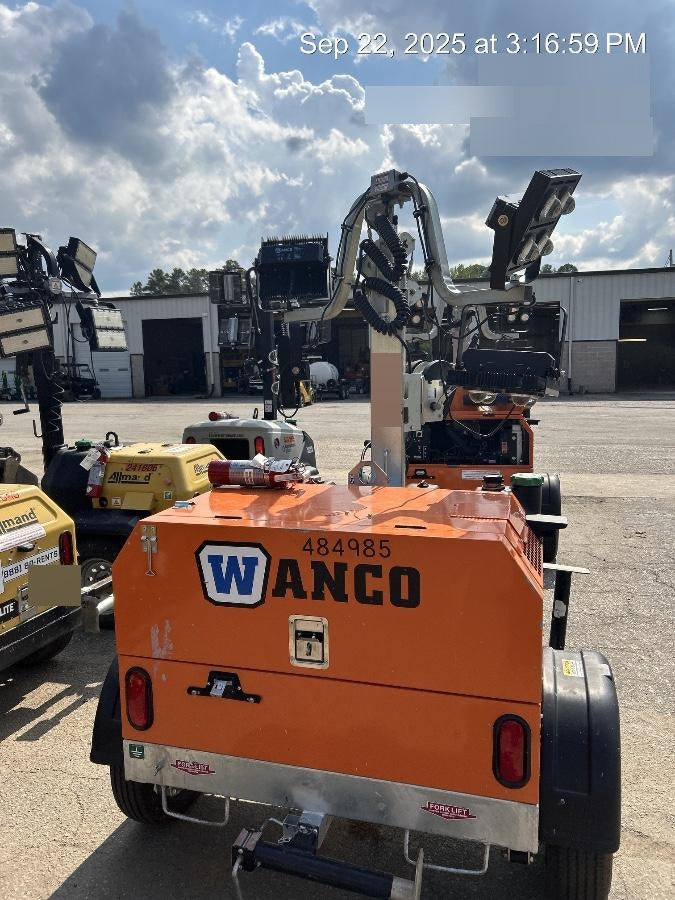 2025 Wanco WLTT-4MM4K Diesel, Mitsubishi L2E, 9.0HP @1800 rpm, Deep Sea Controller, Shore Power Plug, Auto Start, (4) 350W LED Floodlights, 4kW Generator, 60 Gal Fuel Tank, 2" Ball, T3
