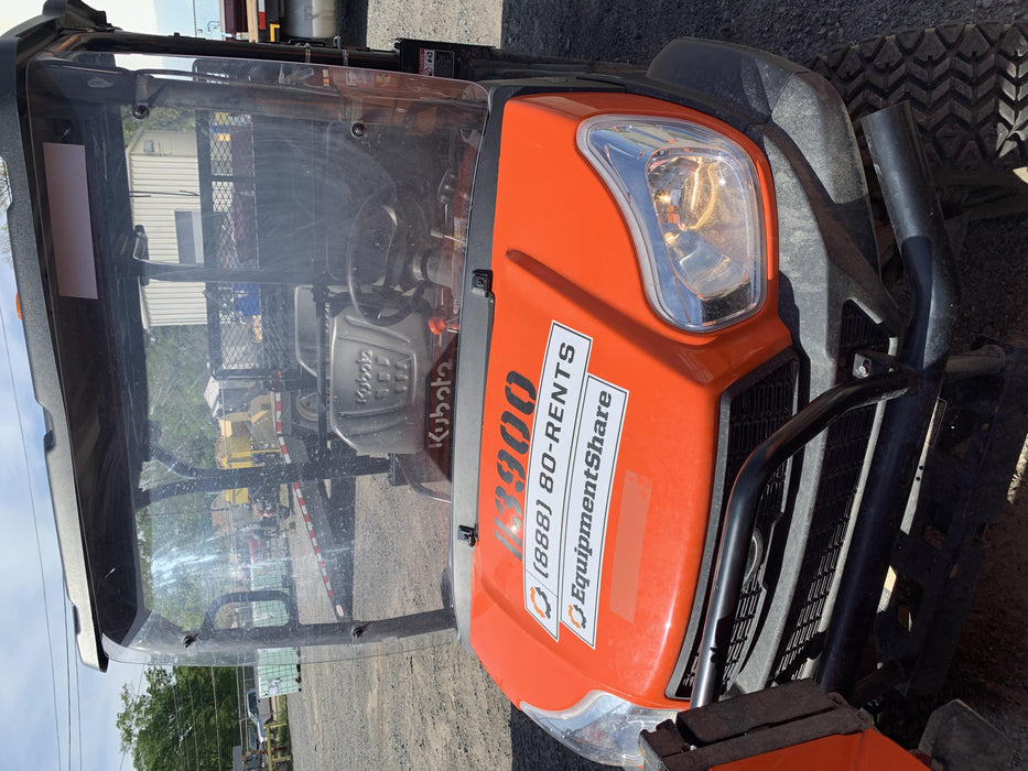2020 Kubota RTV-X1140W-H 4wd Utility Cart, 4 Seat, Diesel, LED Strobe, Windshield Tempered Glass, Plastic Canopy, Wire Harness Kit, Backup Alarm