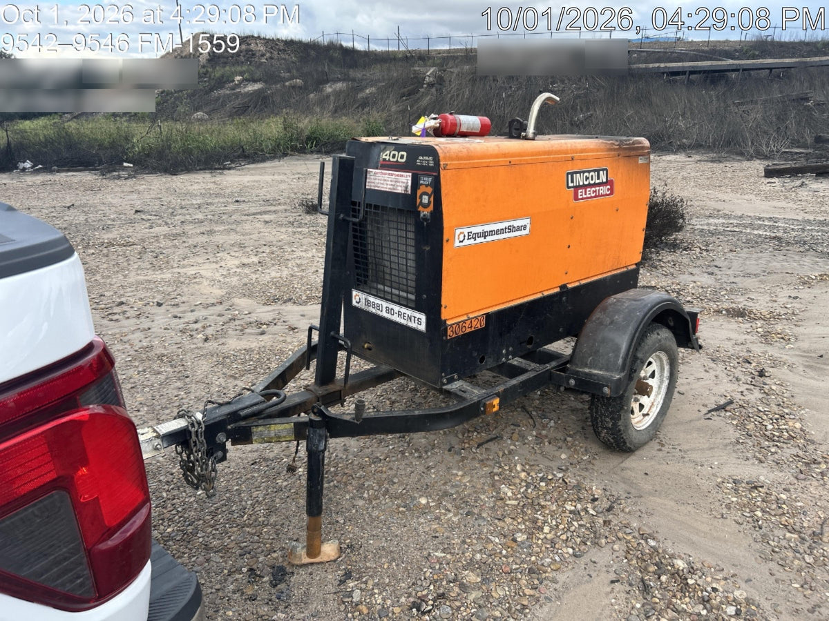 2023 Lincoln Electric LE400 Kubota V1505, Trlr, Cable Rack, Light Kit, ES Decals, T3