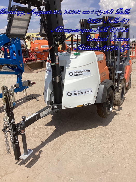 2023 Generac MLT2 Diesel, Flex Switch 120V Input, Powerzone Controller, (4) 320W LED Lights, 4kW Generator, 39.9 Gal Fuel Tank, 2" Ball, T3