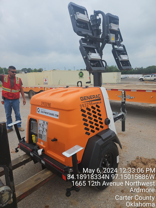 2024 Generac MLT2 Diesel, Flex Switch 120V Input, Powerzone Controller, 
(4) 320W LED Lights, 4kW Generator, 39.9 Gal Fuel Tank, 2" Ball, T3