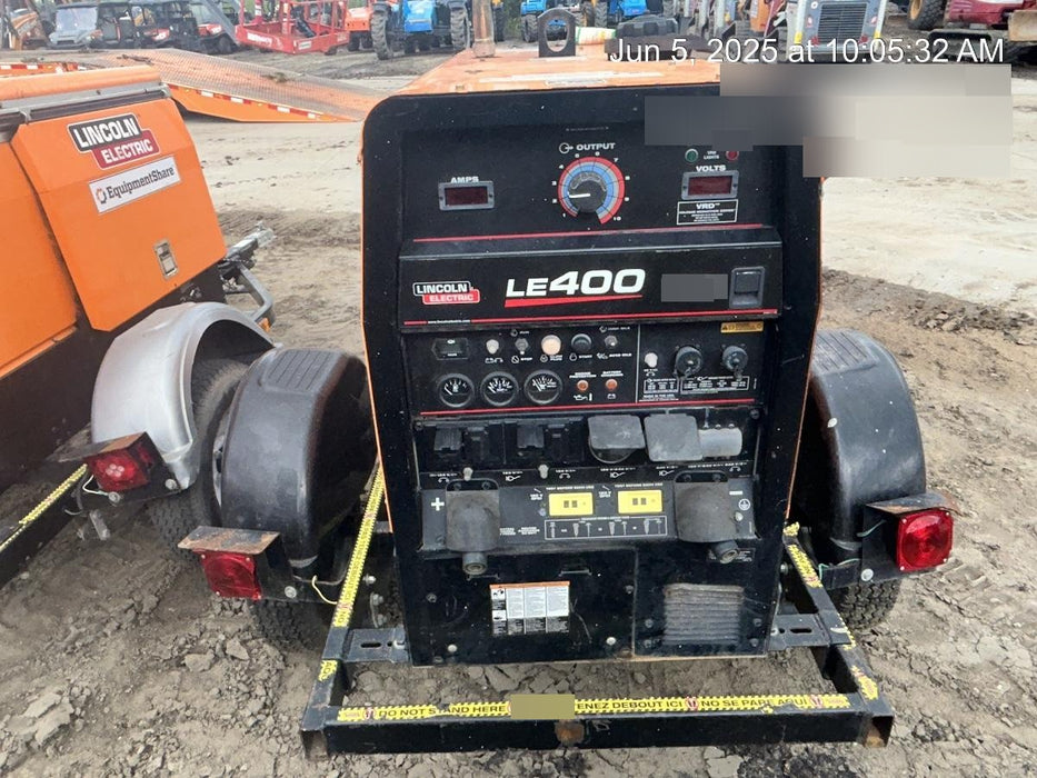 2022 Lincoln Electric LE400 Kubota V1505, Trlr, Cable Rack, Light Kit, ES Decals, T3