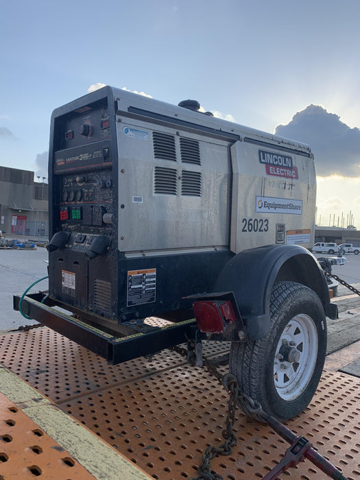 2019 Lincoln Electric Vantage 322 Lincoln Vantage 322 Welder w/Trailer, Light Kit, Cable Rack