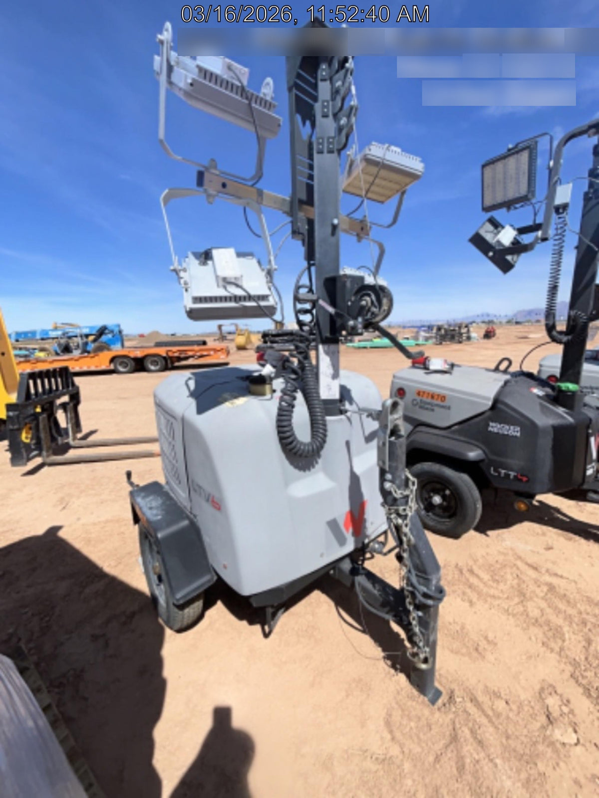 2019 Wacker Neuson LTV6K-LED Standard LED Towable Light Tower w/None