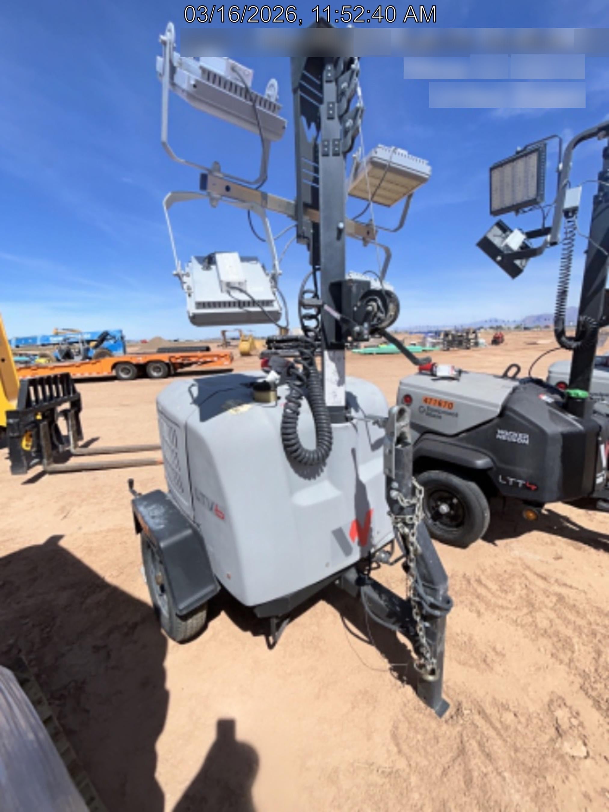 2019 Wacker Neuson LTV6K-LED Standard LED Towable Light Tower w/None