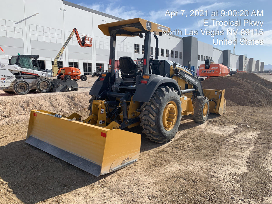 2020 John Deere 210LEP Canopy, 4WD, Second rear hydraulic cylinder, Light Package, Wheel weights