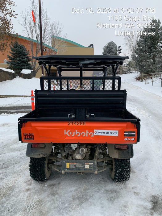 2022 Kubota RTV-X1140W-H Plastic Canopy, Windshield Acrylic Clear, LED Strobe Light, Wire Harness Kit, Back up Alarm