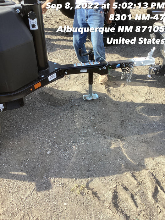 2022 Allmand NLV3GR (4) LED Light Fixture 350W, 23' Vertical Mast, 3kW Prime, Towable, ES Decals, T3