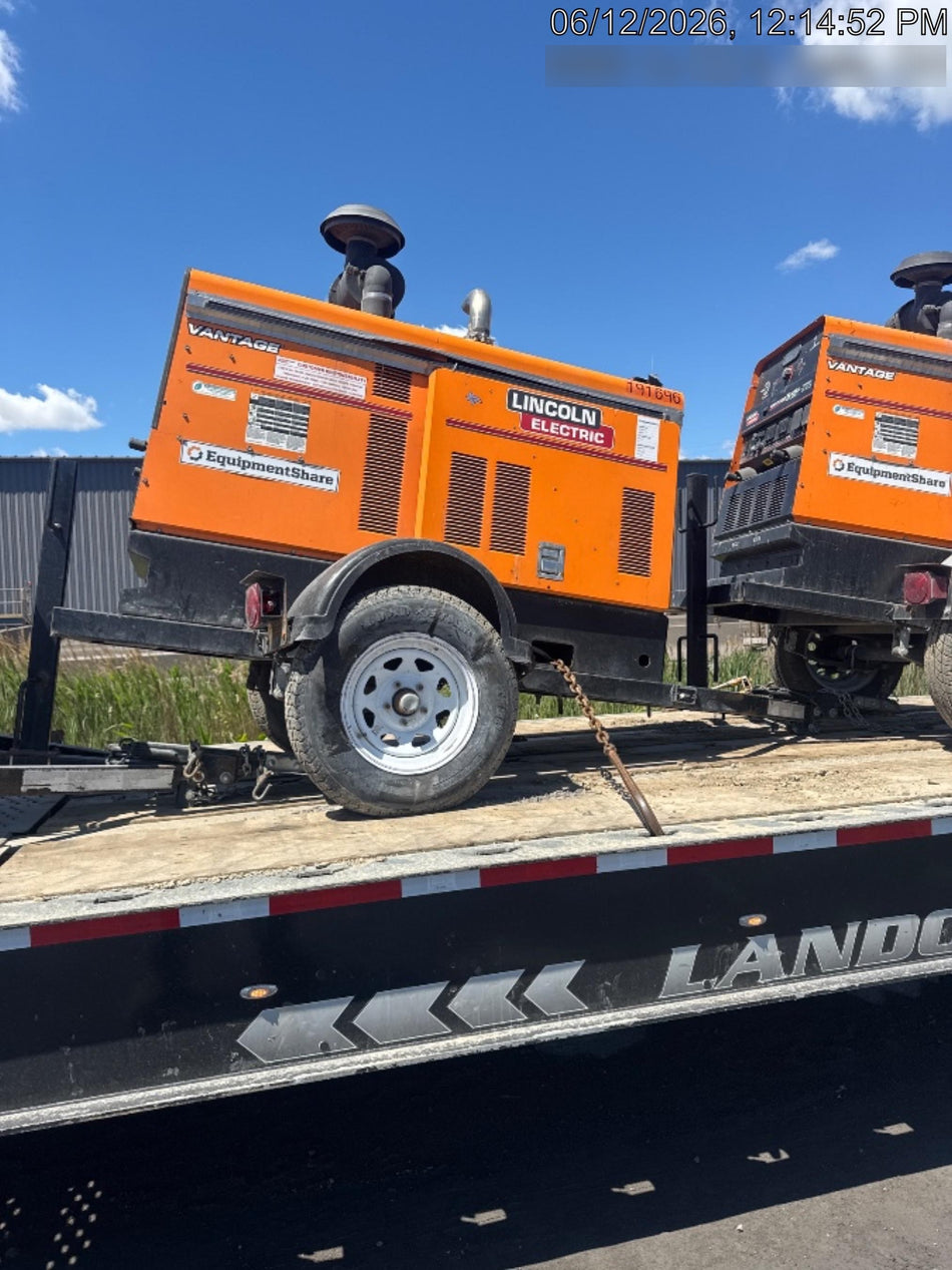 2021 Lincoln Electric Vantage 549X Ready Pak 3, ORANGE (includes trailer, cable rack, fender light kit)