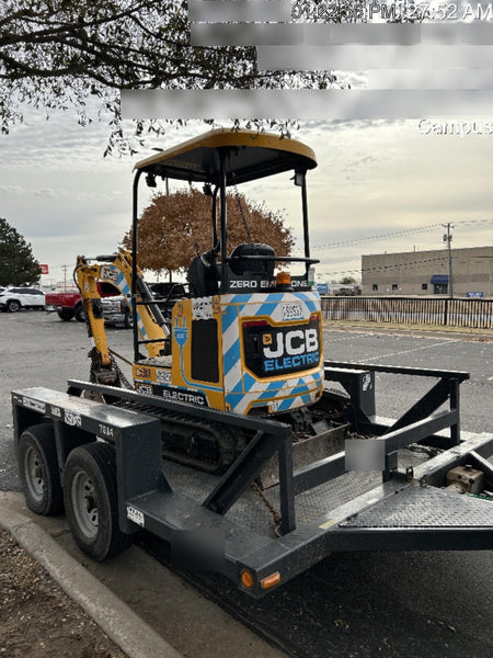 2022 JCB 19C-1E Canopy, Rubber Track, Beacon, Dipper, WL, Coupler, ES Decals