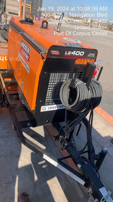 2022 Lincoln Electric LE400 Kubota V1505, Trlr, Cable Rack, Light Kit, ES Decals, T3
