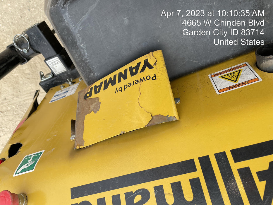 2022 Allmand NLV3GR (4) LED Light Fixture 350W, 23' Vertical Mast, 3kW Prime, Towable, ES Decals, T3