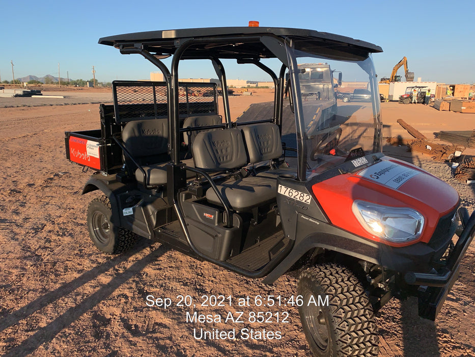 2021 Kubota RTV-X1140W-H Plastic Canopy, Windshield Acrylic Clear, LED Strobe Light, Wire Harness Kit, Back up Alarm