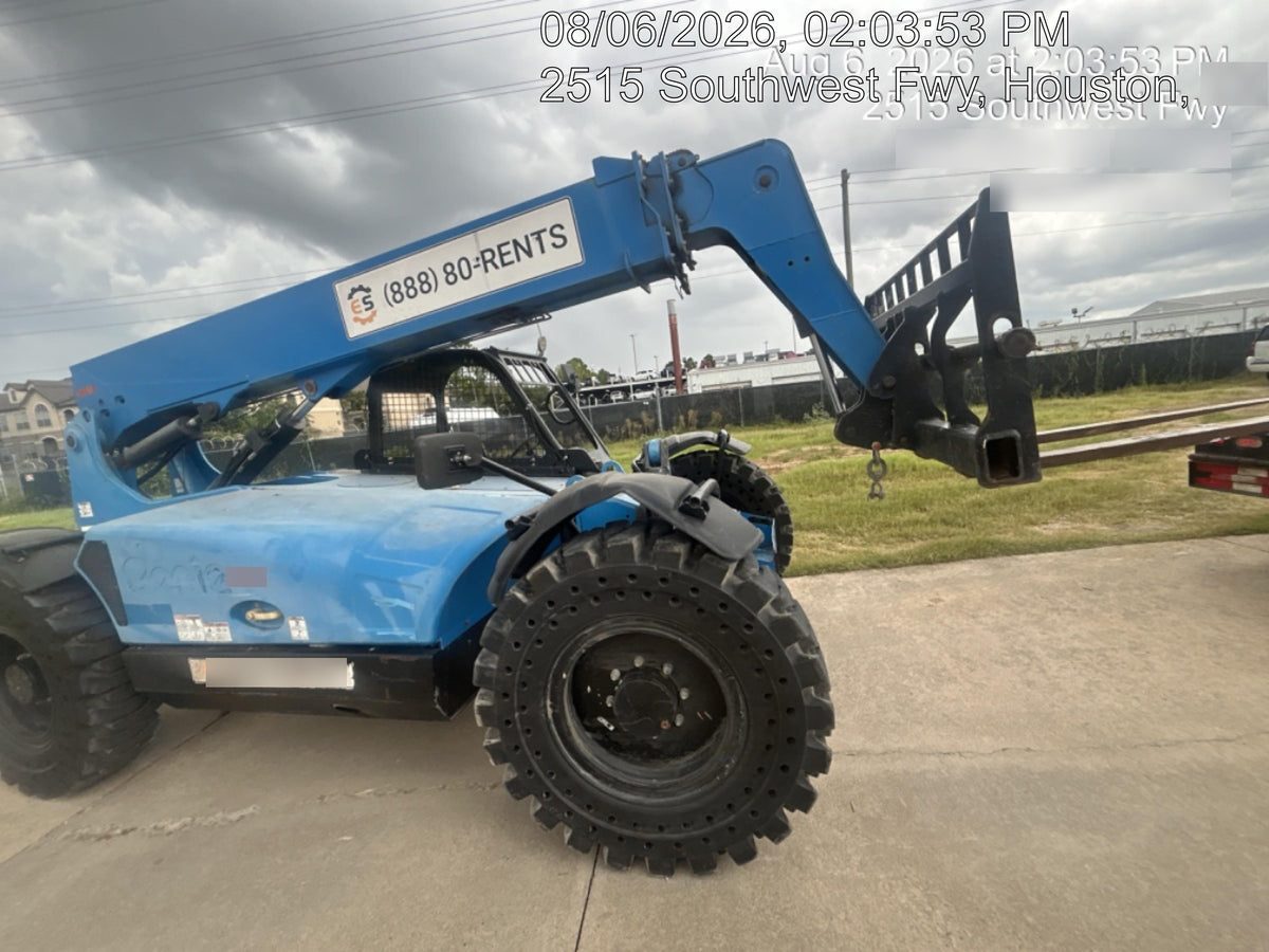 2019 Genie GTH-636 Canopy, Solid RT Tires, LED Work Lights, Beacon 60" QA Carriage, 48" Forks