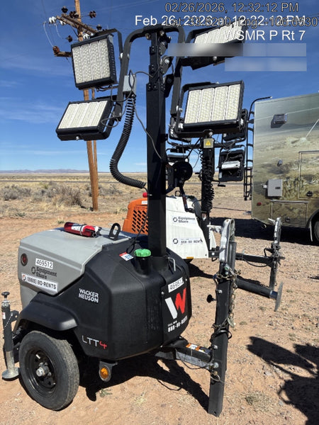 2024 Wacker Neuson LTT4 Diesel, Kohler KDW702, Deep Sea Controller, Auto Start, LED 320W, Bypass Outlet, T3