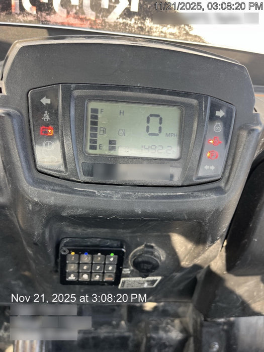 2022 Kubota RTV-X1140W-H Plastic Canopy, Windshield Acrylic Clear, LED Strobe Light, Wire Harness Kit, Back up Alarm