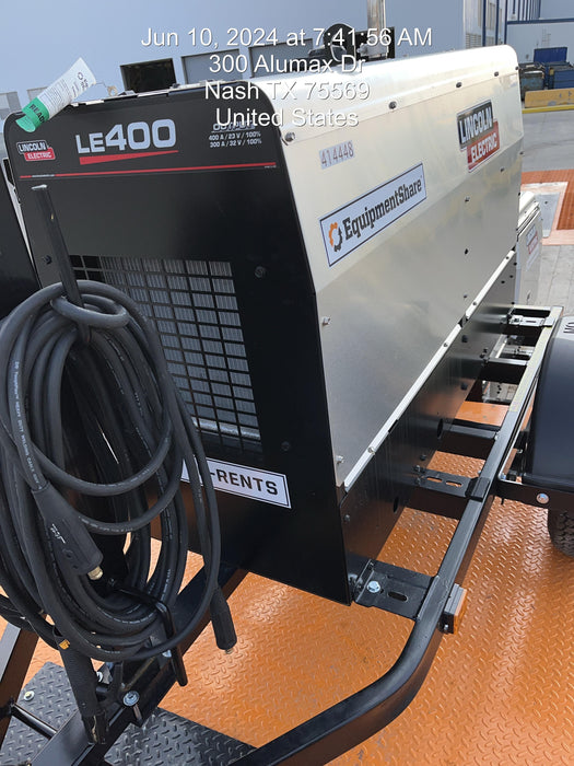 2024 Lincoln Electric LE400 Kubota V1505, Trlr, Cable Rack, Light Kit, ES Decals, T3