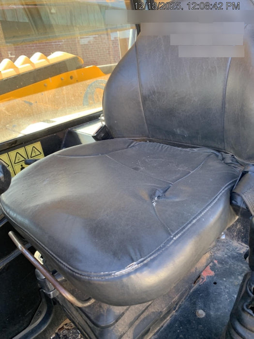 2019 JCB 509-42 74 HP w/Open ROPS, Beacon, Aux Hydraulics, LED Work lights, Solid Tires 66" Carriage/60" Forks