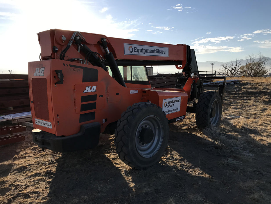 2020 Skytrak 8042 74 Hp, Cab-Heat ONLY, FF Tires, Work Lights, Beacon, Aux Hydraulics, Back up Alarm, Lifting Eye, ES Decals