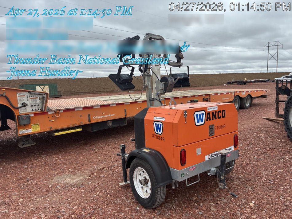 2023 Wanco WLTT-4MM4K Diesel, Deep Sea Controller, Shore Power Plug, Auto Start, (4) 350W LED Floodlights, 4kW Generator, 60 Gal Fuel Tank, 2" Ball, T3