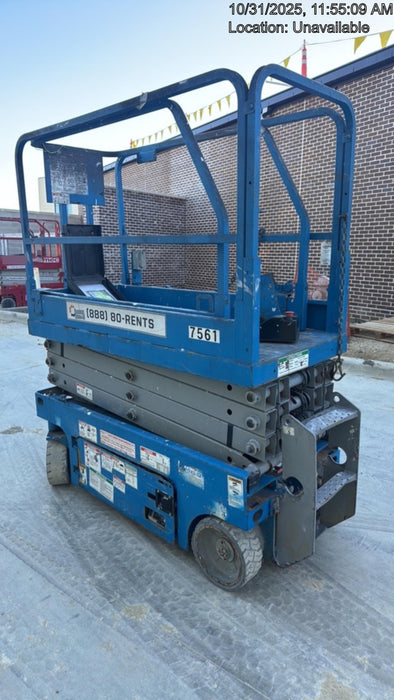 2017 Genie GS-1930 Genie GS-1930 Lift w/Fixed Rail and Chain Entry