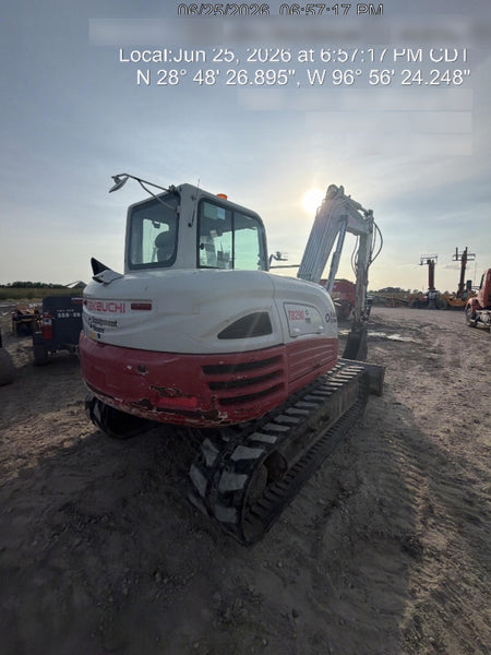 2019 Takeuchi TB290 Cab/Heat/AC w/Rubber Tracks, Auxiliary Hydraulics, Dozer Blade, Manual QC, 18/24/36" Buckets, Hydraulic Thumb Installed