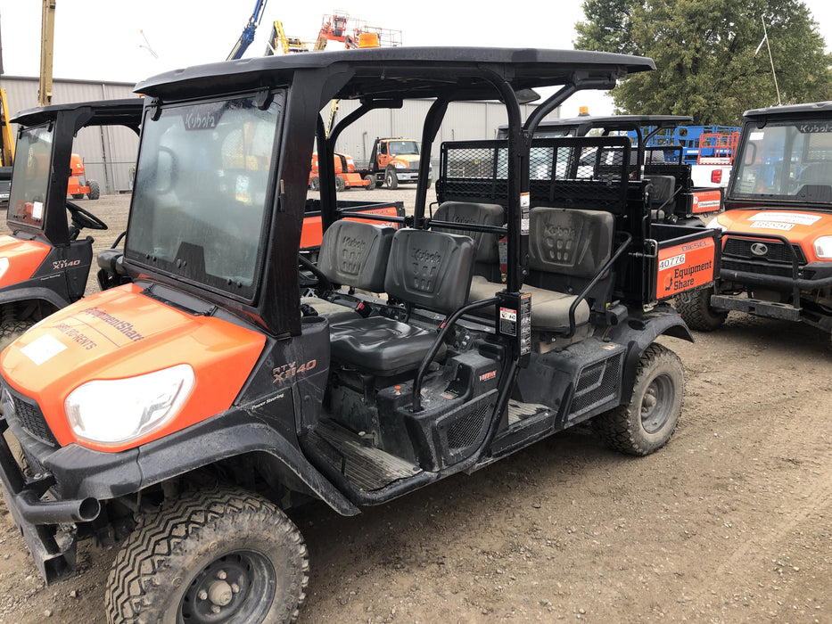 2019 Kubota RTV-X1140W-H 4wd Utility Cart, LED Strobe, Windshield Tempered Glass, Plastic Canopy, Wire Harness Kit, Backup Alarm