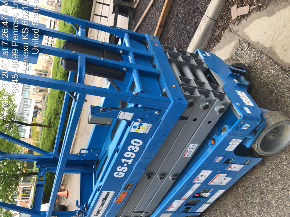 2020 Genie GS-1930 Solid Non Marking Tires, Beacon, Folding rails with half height swing gate