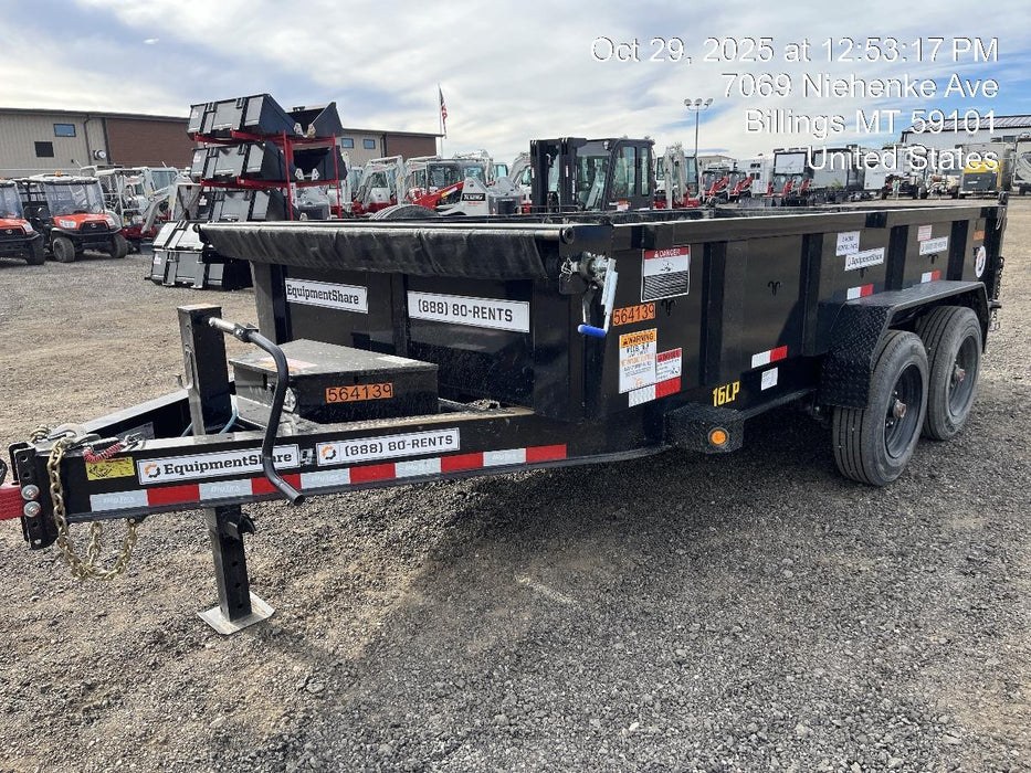 2025 BIG TEX TRAILER 16LP-14BK6SIRPD