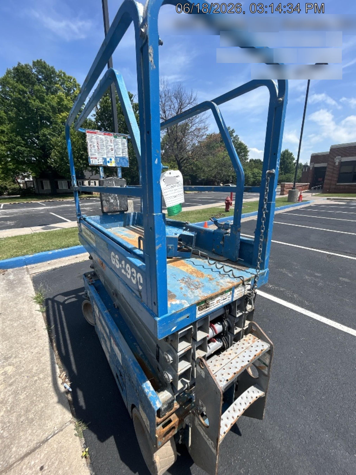 2019 Genie GS-1930 Genie GS-1930 w/Fixed Rail, Chain Entry
