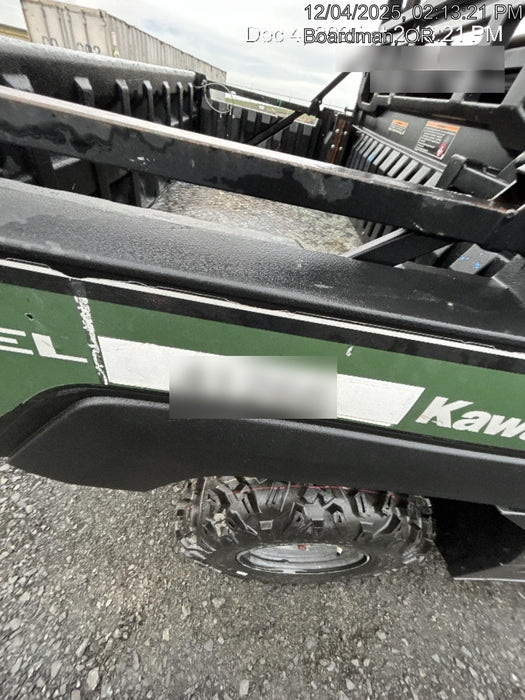 2019 Kawasaki Mule PRO-DXT Standard Options, Backup Alarm, Beacon, Plastic Hard Top, Poly Windshield, Horn Kit