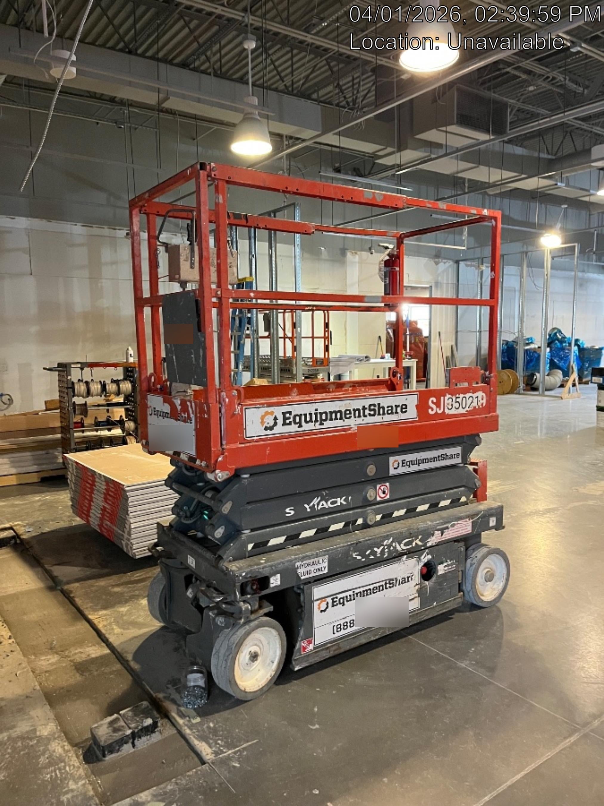 2019 Skyjack SJIII-3219 Standard Options, Trojan Batteries