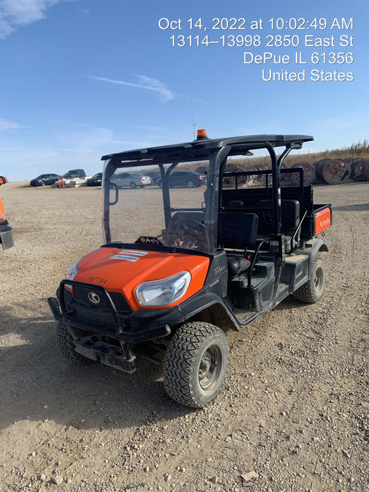 2022 Kubota RTV-X1140W-H Plastic Canopy, Windshield Acrylic Clear, LED Strobe Light, Wire Harness Kit, Back up Alarm
