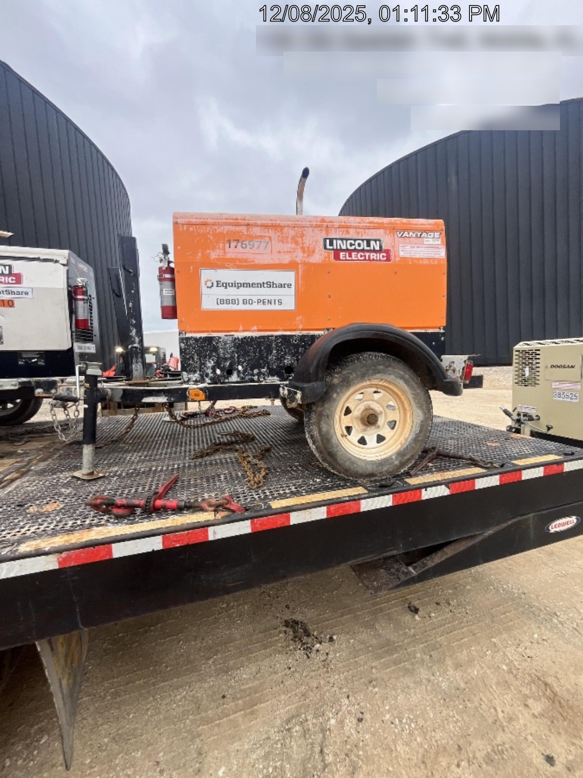 2021 Lincoln Electric Vantage 322 Vantage 322 Ready Pak 3 w/ Decals, ORANGE (includes trailer, cable rack, fender light kit) NO Telematics