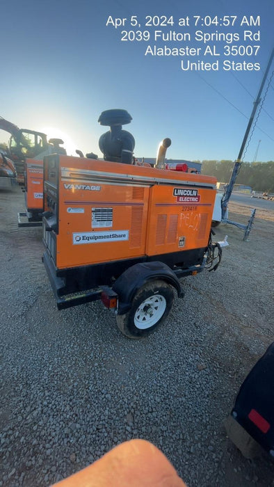 2022 Lincoln Electric Vantage 549X Crosslink Technology, Trailer Mounted, ES Decals, T3