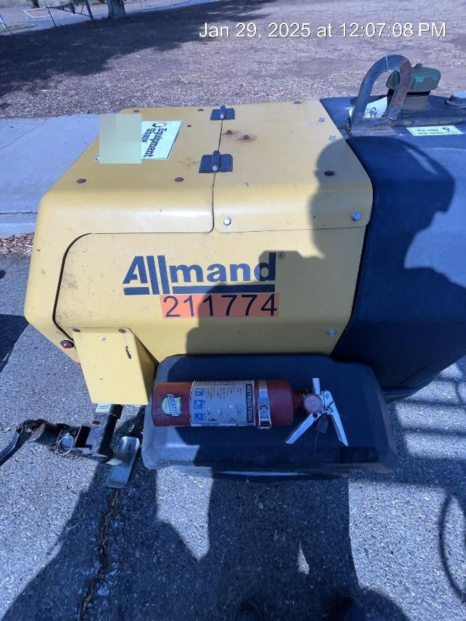 2022 Allmand NLV3GR (4) LED Light Fixture 350W, 23' Vertical Mast, 3kW Prime, Towable, Deep Sea L401, Leveling Jacks, Yanmar T4F 5.8hp
