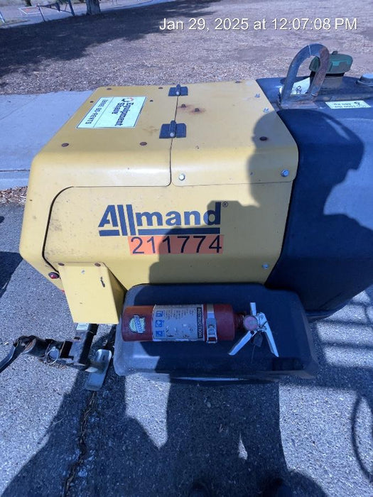 2022 Allmand NLV3GR (4) LED Light Fixture 350W, 23' Vertical Mast, 3kW Prime, Towable, Deep Sea L401, Leveling Jacks, Yanmar T4F 5.8hp